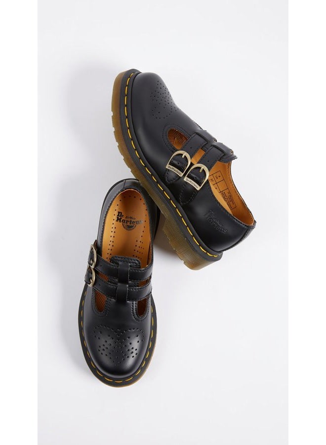 Dr. Martens Dr Martens Women's 8065 Mary Jane Buckle Leather Shoe Black-Black-9 - Image 5