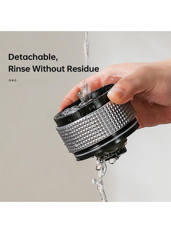 Bukela Electric Coffee Grinder,Electric Coffee Bean Grinder, Espresso Grinder with Adjustable Burr and Removable Chamber, for Home/Camping/Travel, Rechargeable,Multiple Grinding Settings (White） - Image 5