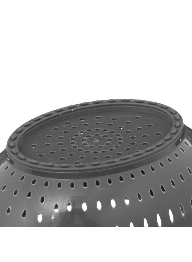 Five Simply Smart Non-Slip Polypropylene Colander Grey 24 cm 151192 - Image 2