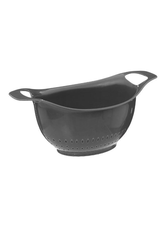 Five Simply Smart Non-Slip Polypropylene Colander Grey 24 cm 151192 - Image 1