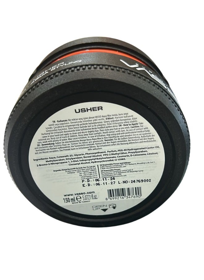 VASSO EVOLUTION Pro Aqua USHER Styling Wax 150ml  - Image 4
