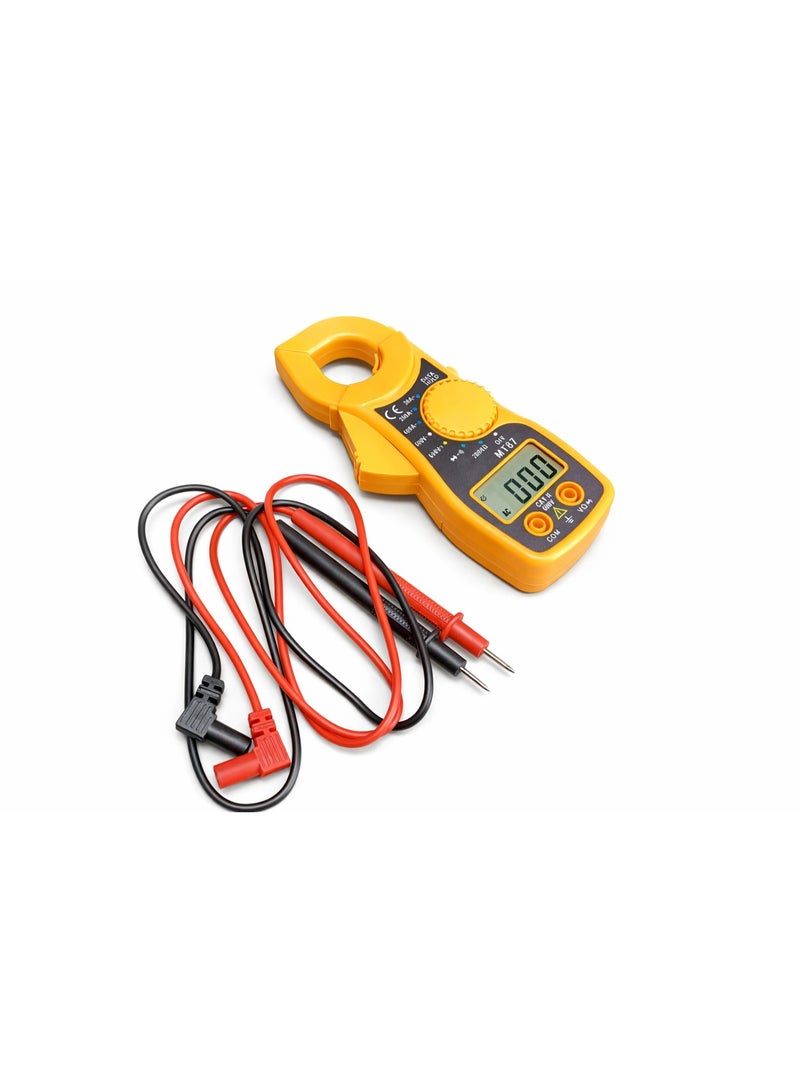 Mini Digital Clamp Meter True AC/DC Current Voltage Tester Measures Resistance Capacitance Frequency, with NCV, Data Hold & Backlight - Image 1