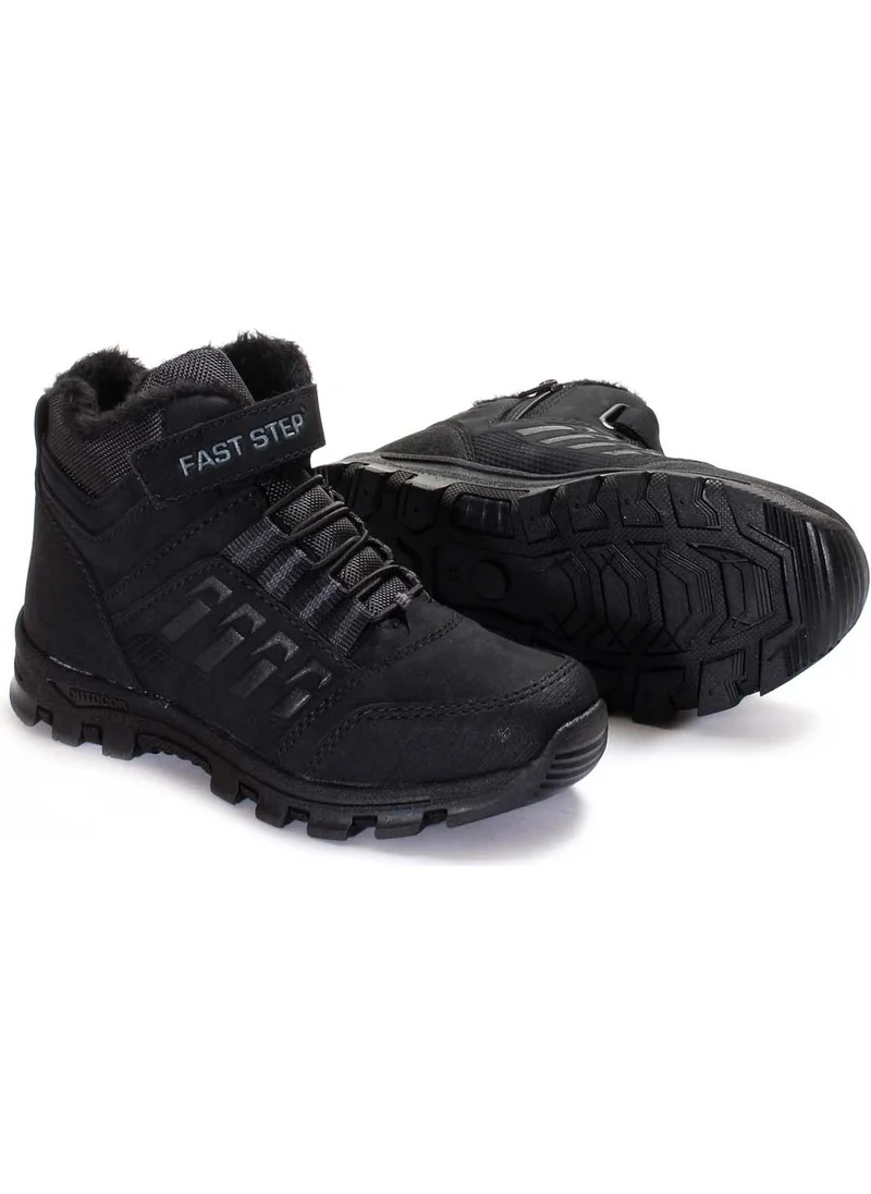 Fast Step Unisex Wool Lined Winter Comfortable Daily Durable Anti-Slip Sole Children's Sports Boots 869SFA542