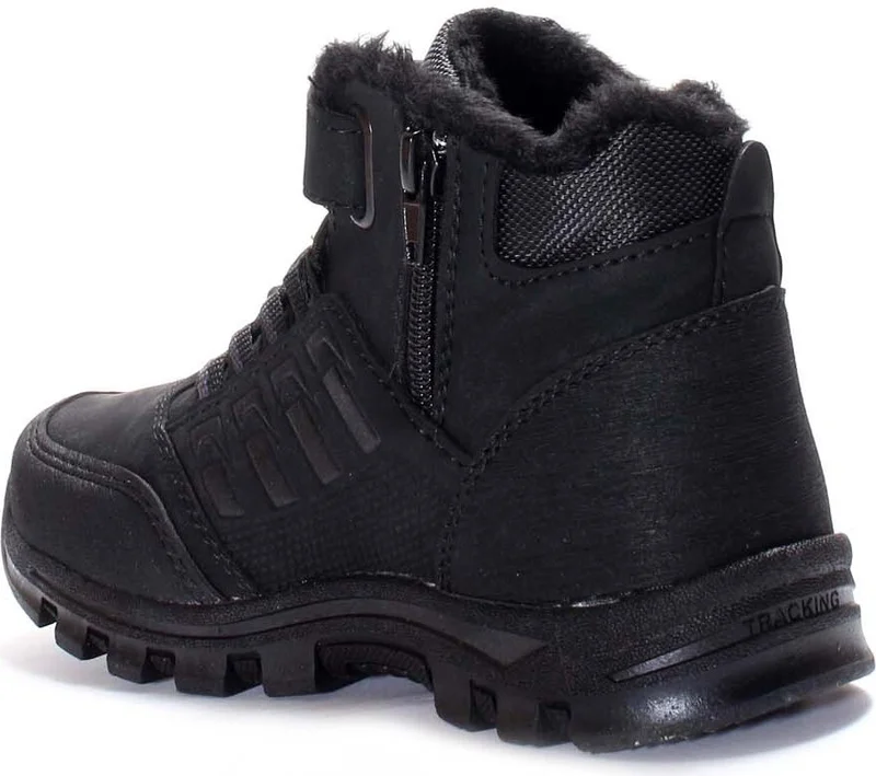 Fast Step Unisex Wool Lined Winter Comfortable Daily Durable Anti-Slip Sole Children's Sports Boots 869SFA542