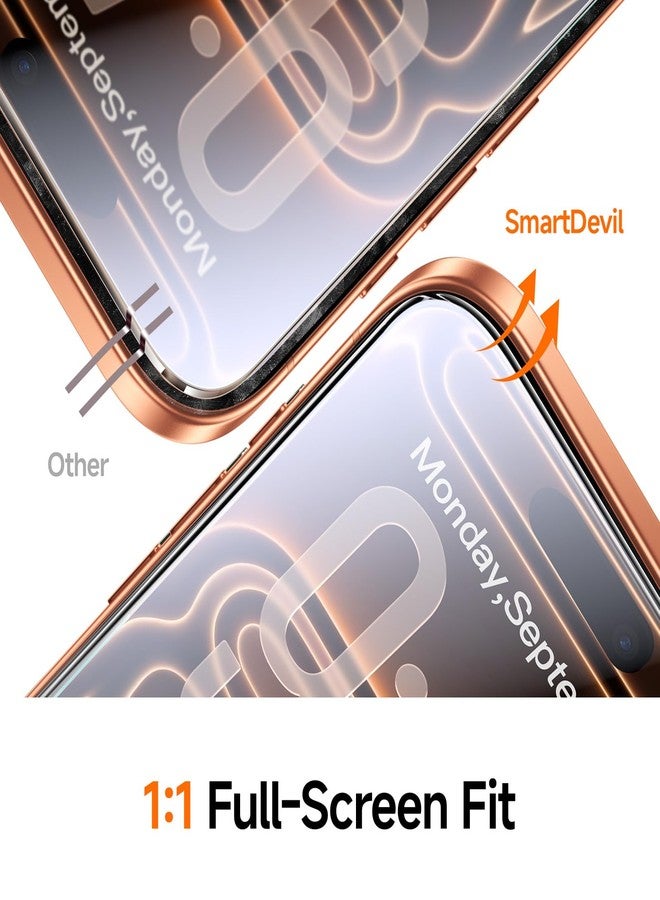 SMARTDEVIL 2 Pack Screen Protector for iPhone 17 Pro, Tempered Glass HD Clear Film, Easy Installation, Dust-Free & Bubble-Free - Image 2