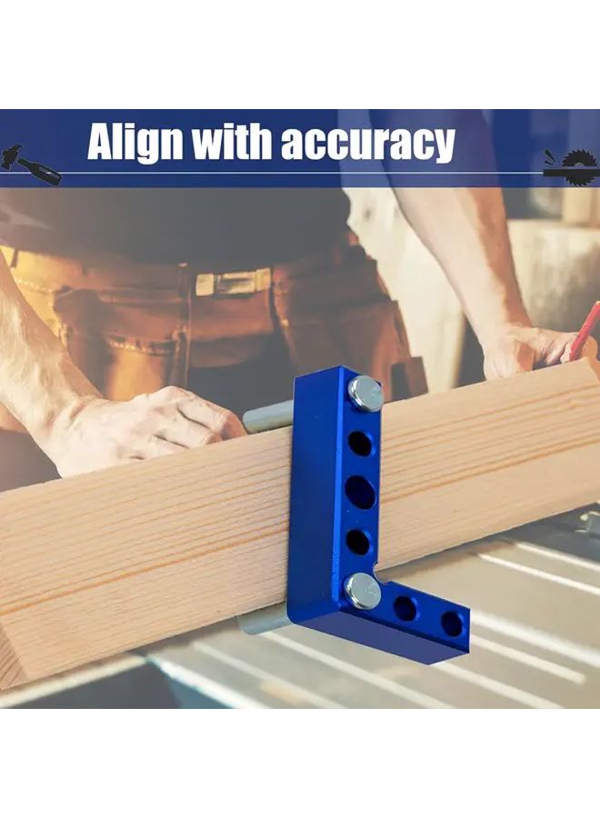 مستكشف المركز الأزرق المربع الصغير - أداة قياس دقيقة بزاوية 90 درجة لأعمال النجارة - Image 4