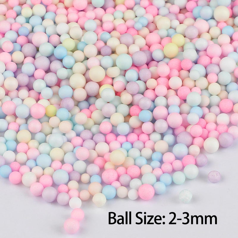 CCINEE 80000 Pieces Foam Balls Slime Supplies Colorful Foam Beads 2-3mm for Art Homemade Slime, Wedding and Party Decorations - Image 3