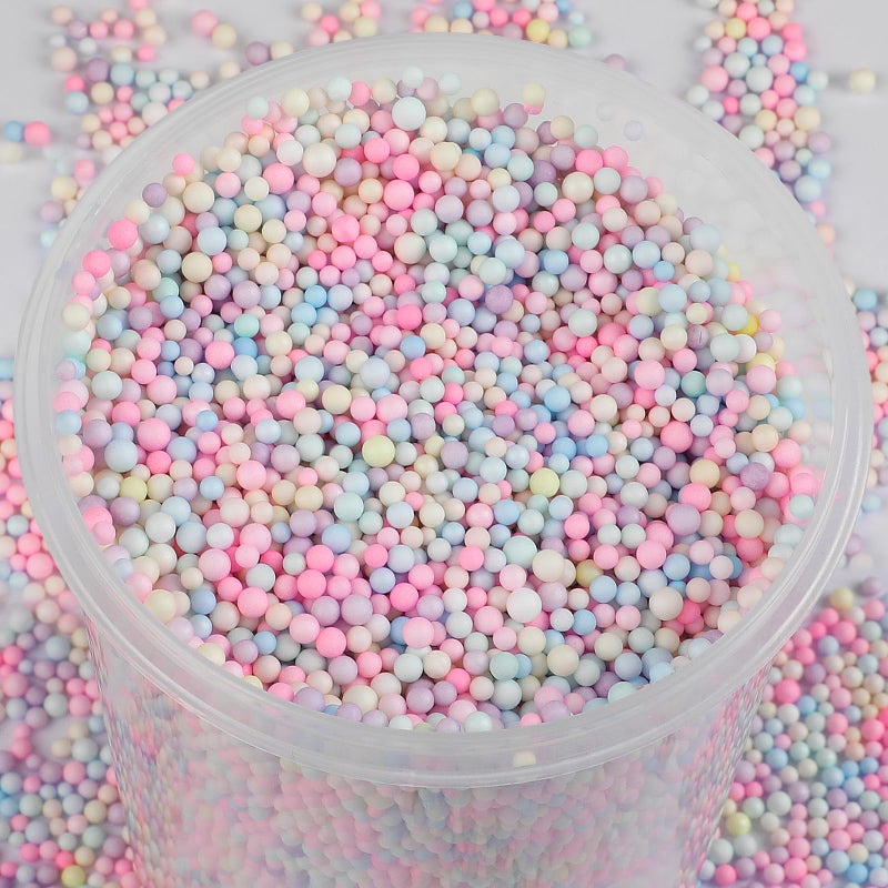 CCINEE 80000 Pieces Foam Balls Slime Supplies Colorful Foam Beads 2-3mm for Art Homemade Slime, Wedding and Party Decorations - Image 4