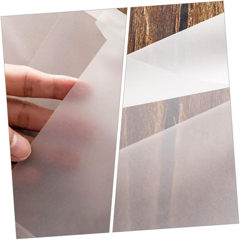 20pcs Translucent Greeting Card Envelopes For Wedding Birthday Christmas Storage - Image 5