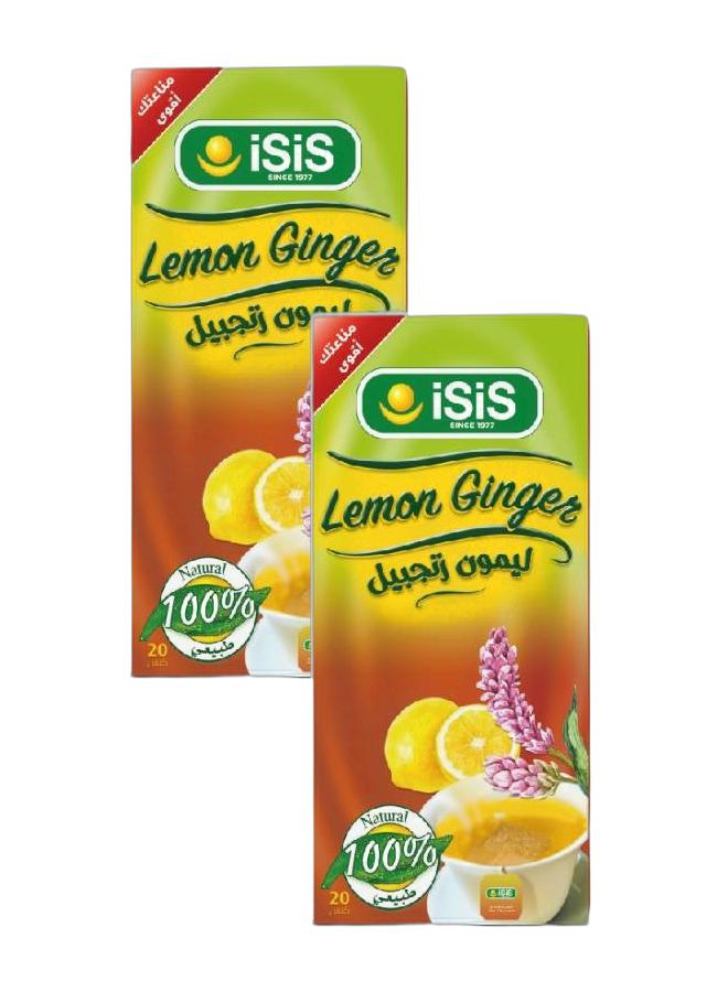 إيزيس ليمون مع زنجبيل 20 فلتر (عبوة من قطعتين) - Image 1