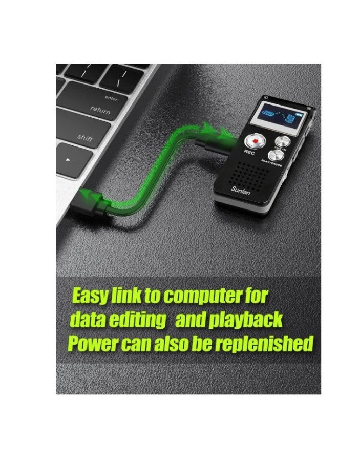 SK012 قلم تسجيل رقمي قلم تسجيل ذكي مشغل MP3 اجتماع الفصل الدراسي مقابلة 16G-السعة: 16 جيجابايت - Image 5