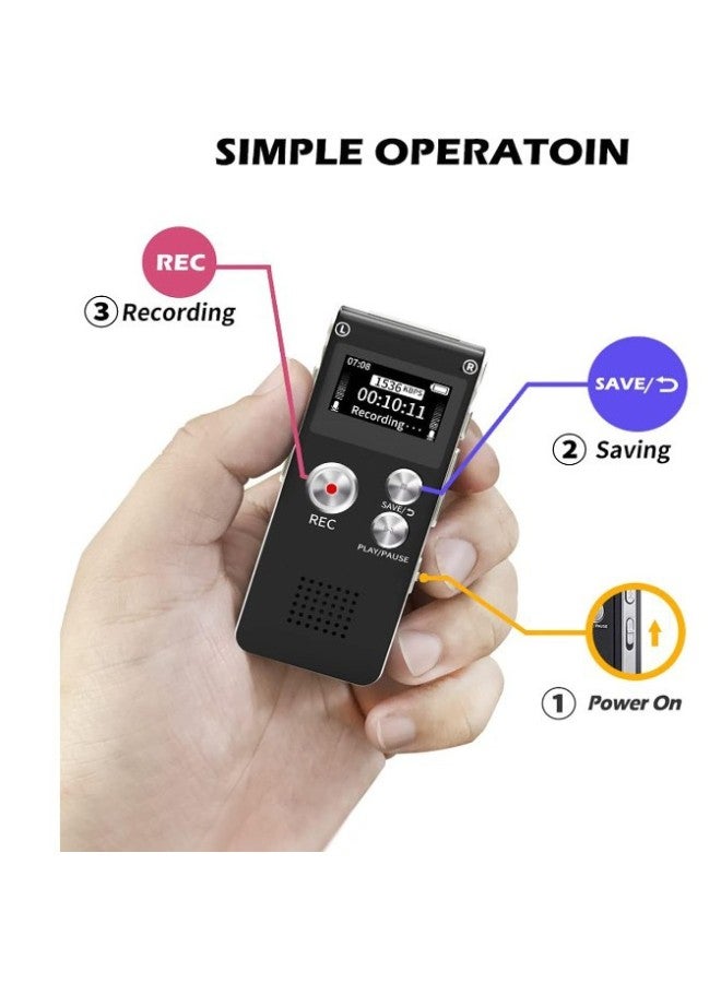 SK012 قلم تسجيل رقمي قلم تسجيل ذكي مشغل MP3 اجتماع الفصل الدراسي مقابلة 16G-السعة: 16 جيجابايت - Image 4