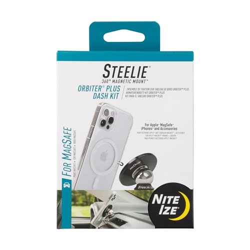 Nite Ize Steelie Orbiter Plus Dash Mount - Magnetic Phone Mount for Car Dashboards - Car Dashboard & Cell Phone Accessories - Neodymium Magnets - Image 1