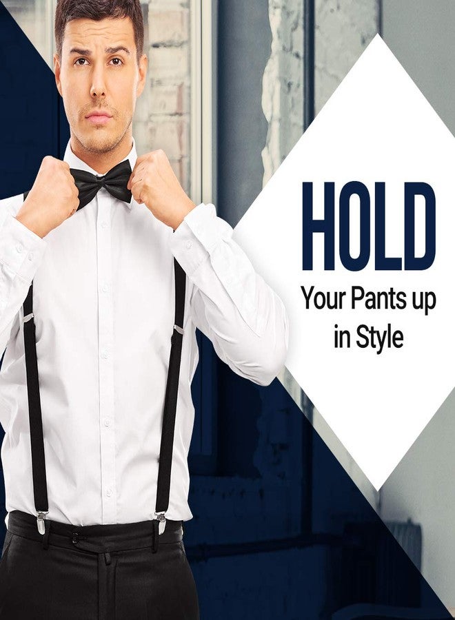 HOLD'EM Hold’Em Junior/Adults Men Adjustable Elastic Solid 1" Suspenders Featuring STURDY POLISHED CLIPS-Teal XL - Image 3