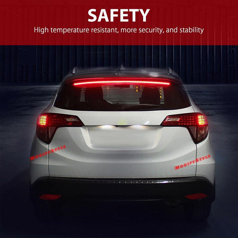 ModifyStyle Rear Windshield 90CM Brake Stop Red LED Strip Suitable for Hyundai Grand i10 NIOS (2020 to Present) Type 3 - Image 2