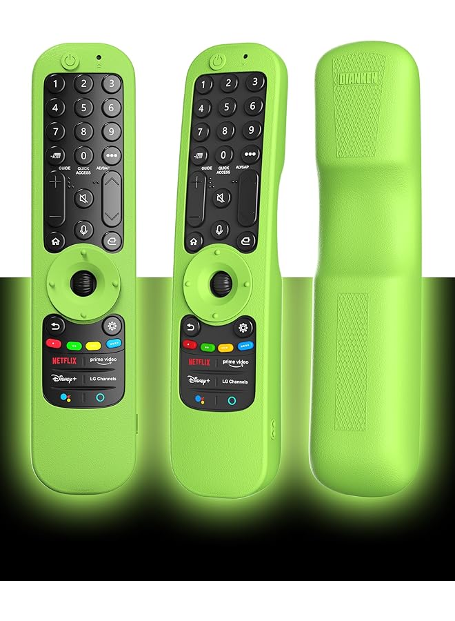 Generic [1 Pcs] Glow Protective Silicone Remote Case For Lg Smart Tv An-Mr21 Mr21N Mr21Gc For Lg Oled Tv Magic Remote An Mr21Ga Remote Cover-Green  - Image 1