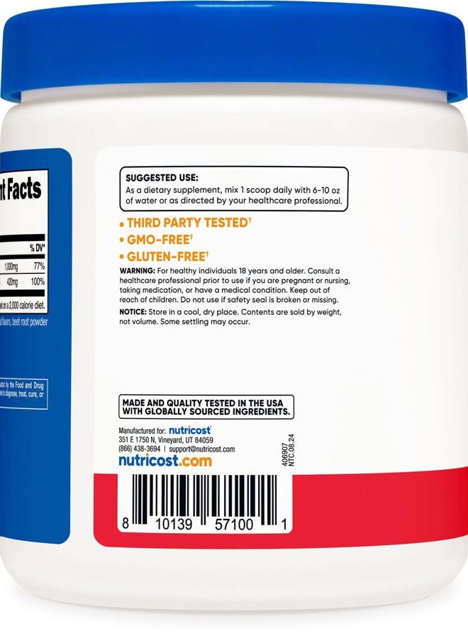 Nutricost Calcium Magnesium Powder (Fruit Punch, 30 Servings) - Bone Support, Non-GMO, Gluten Free (from Calcium Citrate and Magnesium Citrate) - Image 4