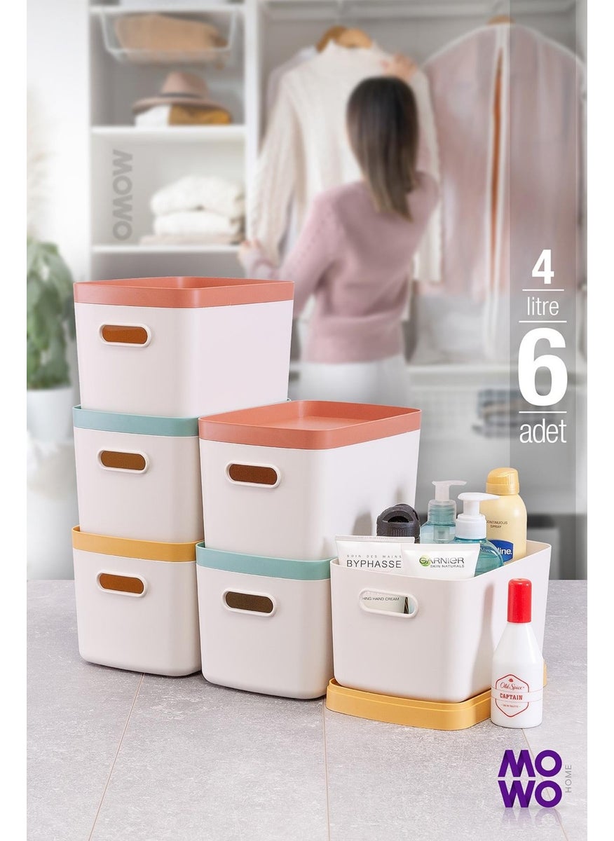 Alegra 6 Pieces 4 Lt Cream Multi-Purpose Organizer Box with Lid, Decorative Storage Box - pzsku/Z398BB3DC9AEECF8EDAC9Z/45/_/1730650385/6c3bb63b-e724-4390-b56d-647253fab846