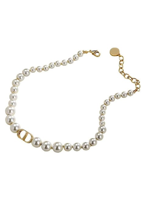 Ladies Pearl Necklace Temperament CD Classic Style
