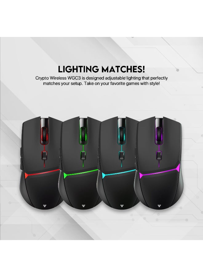 فانتيك Crypto WGC3 Wireless Mouse Gaming Black - Image 5
