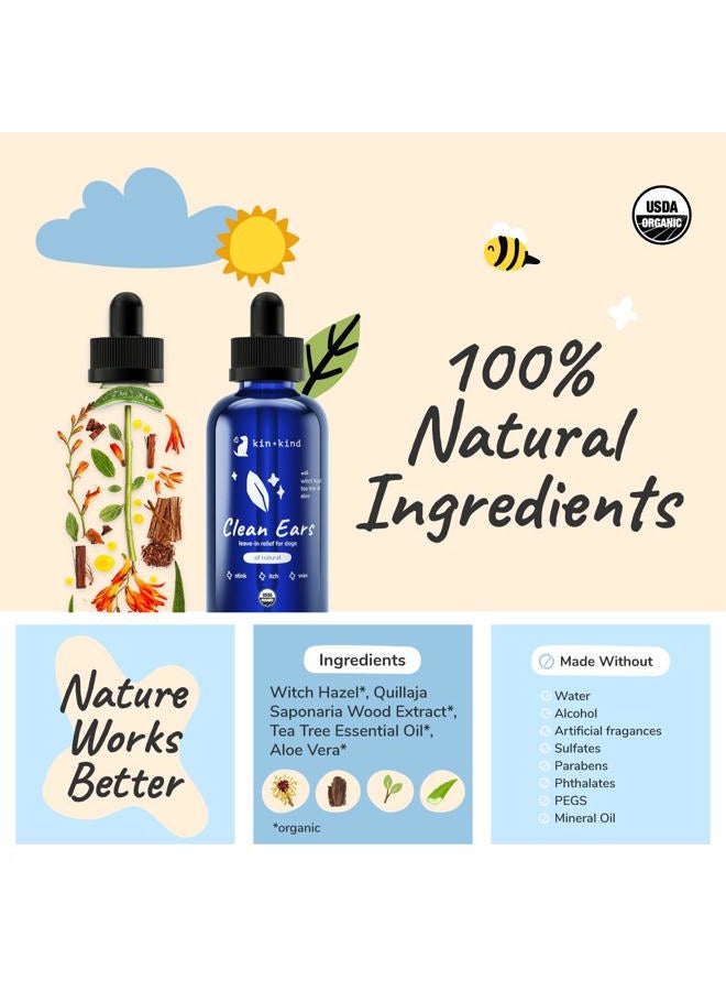 Kin+Kind, Clean Ears, Dog Ear Cleanser, 4 fl oz (118 ml) - Image 4