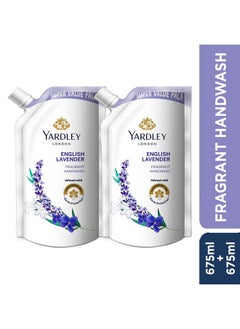 Yardley London English Lavender 675Ml Pack Of 2 Fragrant Handwash| Infused With Pure Lavender Oil| Germ Protection| For Soft & Fragrant Skin  - Image 2