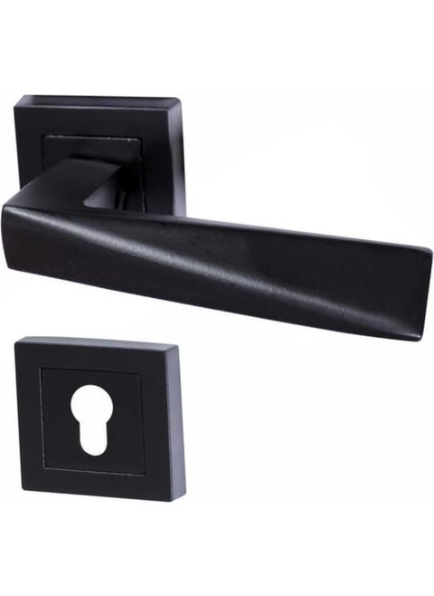 Max Penta Matte Black Square Rosette Yale