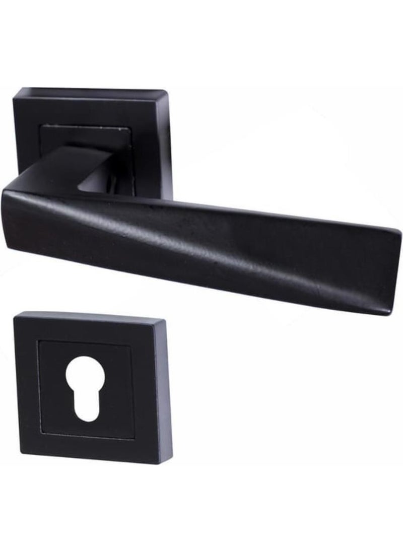 Nobel - Max Penta Matte Black Square Rosette Yale - Image 1