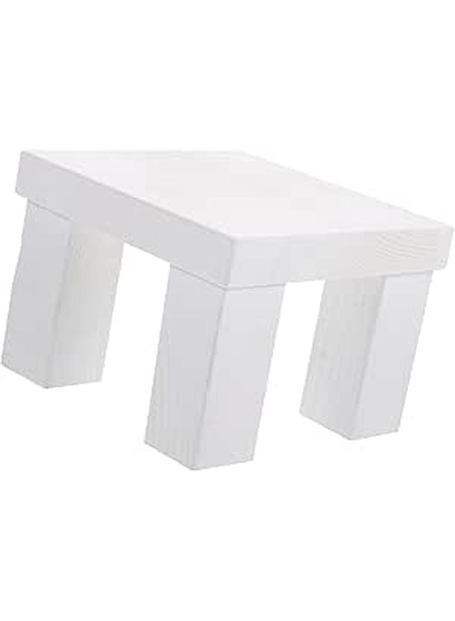 Mini Wooden Stool Natural Finish Photography Prop Newborn Photoshoot Decorative Bench - Image 1