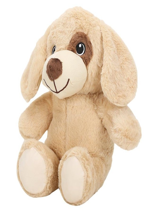 STRIDERS لعبة كلب فروي بال من ستريدرز، مقاس 14 بوصة، فائقة النعومة، بلون بيج، مع رقعة عين، لعبة قطيفة ناعمة ورفيق مثالي للأطفال - Image 2