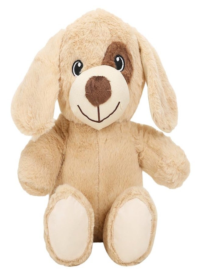 STRIDERS لعبة كلب فروي بال من ستريدرز، مقاس 14 بوصة، فائقة النعومة، بلون بيج، مع رقعة عين، لعبة قطيفة ناعمة ورفيق مثالي للأطفال - Image 1