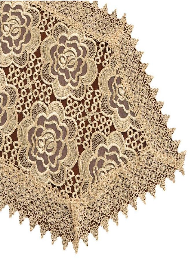 Simhomsen Beige Lace Table Runner Dresser Scarf Embroidered Rose Flower 16 × 72 Inch Long - pzsku/Z398C0E0734C3397EE1F8Z/45/_/1735205960/2b88bacc-5249-44f1-bb7f-2c4904f62b11