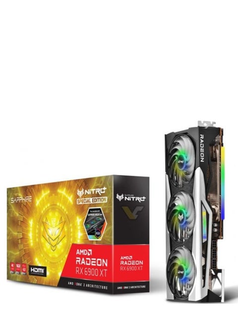 Sapphire Radeon RX 6900 XT Nitro+ Special Edition - Radeon RX 6900 XT, 16GB GDDR6, 256Bit, PCI-Express 4.0, DirectX 12, OpenGL 4.6, 1x HDMI, 3x DisplayPort, Gaming Graphics Card | 11308-03-20G