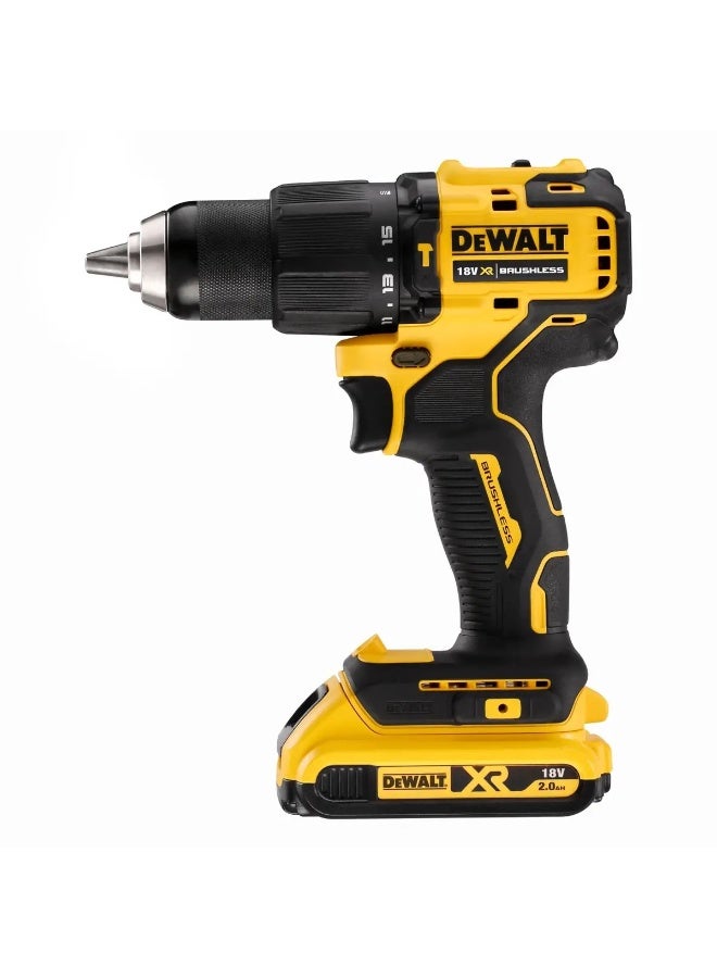 Dewalt Brushless Cordless Hammer Drill Driver with Batteries and Charger (18 V) - Image 2