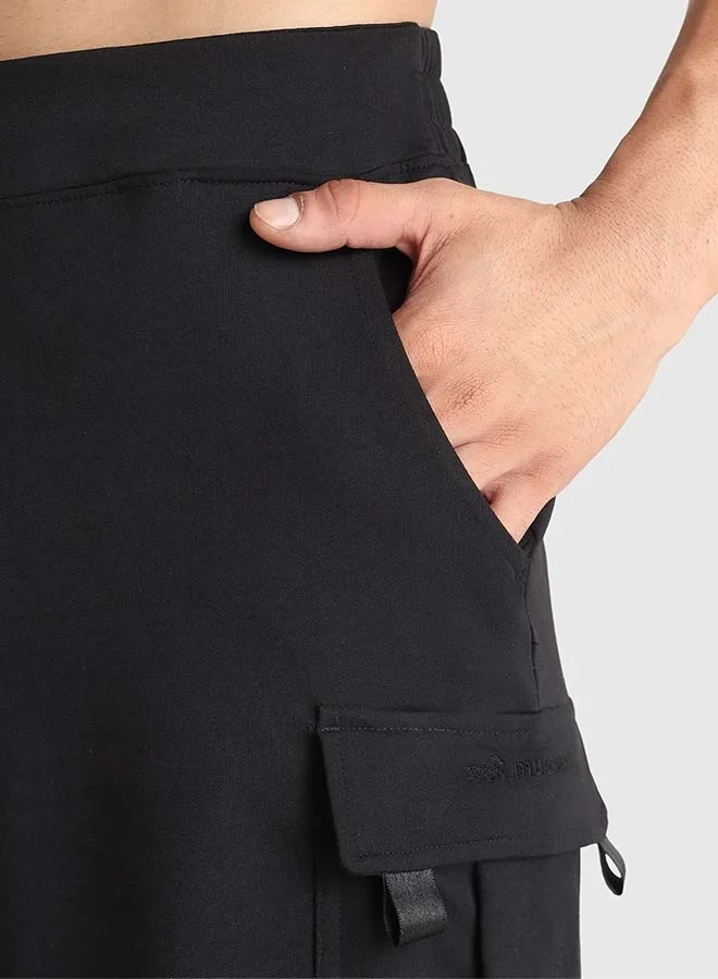 Musclemind Black Men's Cargo Shorts for Men | Best Price UAE
