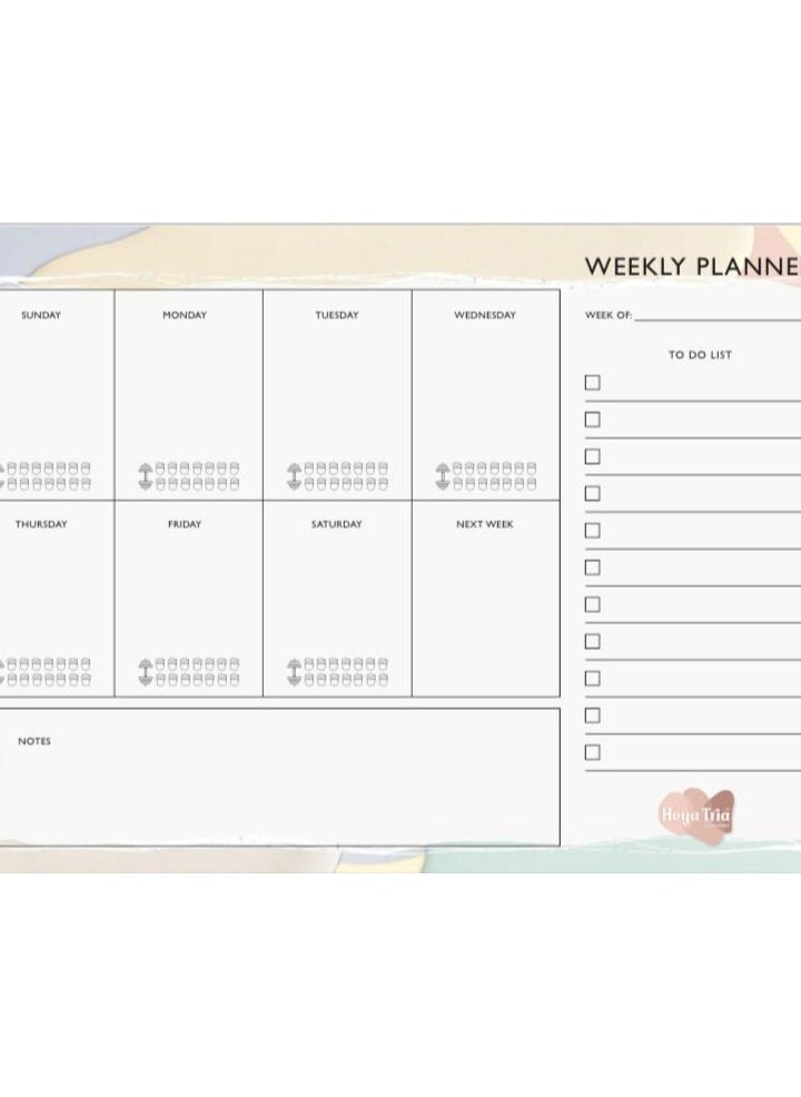 Heya Tria 1 YEAR DESK PLANNER-WEEKLY LAYOUT 