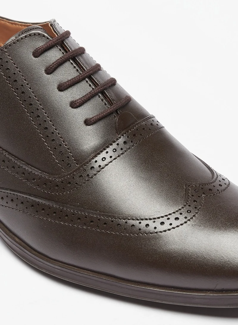 LBL by Shoexpress Mens Textured Lace-Up Oxford Shoes