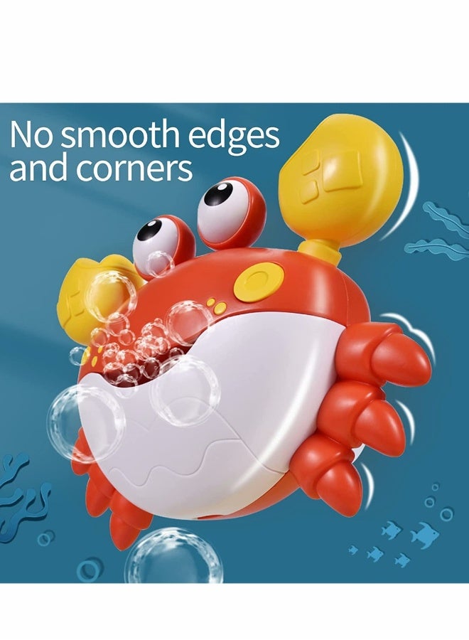 Bubble Bath Toy Cute Crab Bath Toys Automatically Bubbles Baby Bath Toys Baby Bubble Machine for Tub and Plays Children's Songs Bathtub Toys Bubble Maker for Toddlers - Image 3
