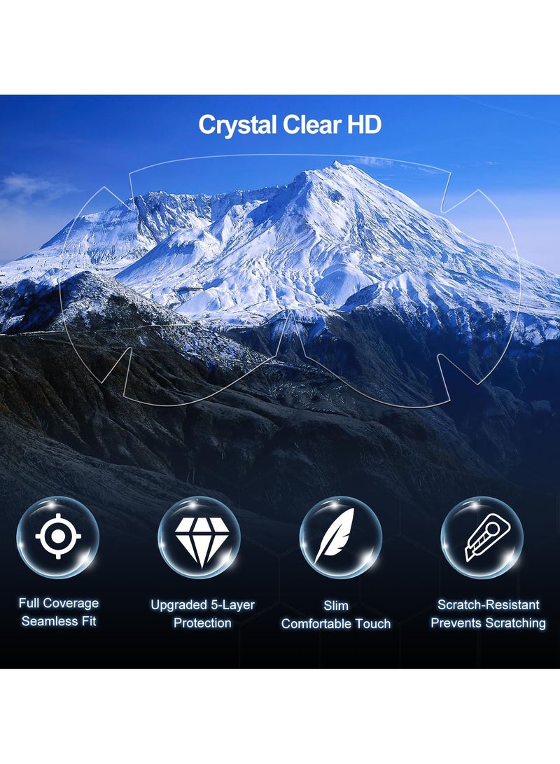 SYOSI 5 Pack Screen Protector for Vision Pro, TPU Hydrogel Screen Protective, 3D Flexible Curved Full Coverage Edge Protection, HD Clear Bubble Free Screen Protective for Apple Vision Pro - Image 4