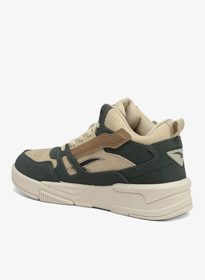 Asian  Men's Beige and Green Casual Sneakers for Boys for Men | Best Price UAE