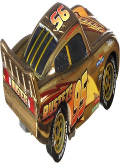 Disney Cars Disney Cars Golden Die-Cast Lightning McQueen 1:55Scale Movie Character for Racing and Storytelling Fun, Gift for Kids Age 3 Years and Older  - Image 3