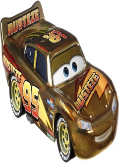 Disney Cars Disney Cars Golden Die-Cast Lightning McQueen 1:55Scale Movie Character for Racing and Storytelling Fun, Gift for Kids Age 3 Years and Older  - Image 1