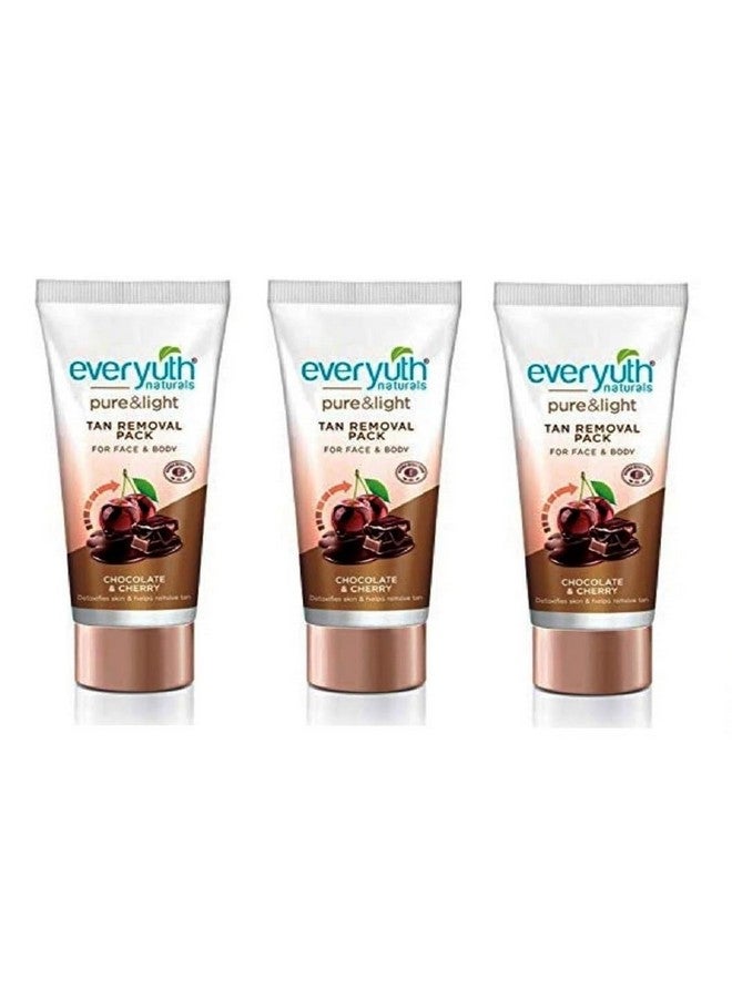 Everyuth باقة وجه إزالة تان الشوكولاتة والكرز من إيفريوث 03qty (50 جرام × 03qty)