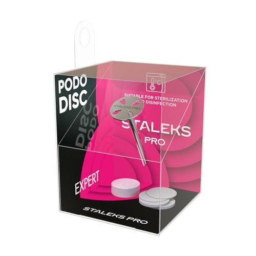 Staleks Pro PODODISC XS Expert Pedicure Disc with 5 Disposable Files 10 mm Diameter 180 Grit Stainless Steel for Hardware Pedicure - Image 3