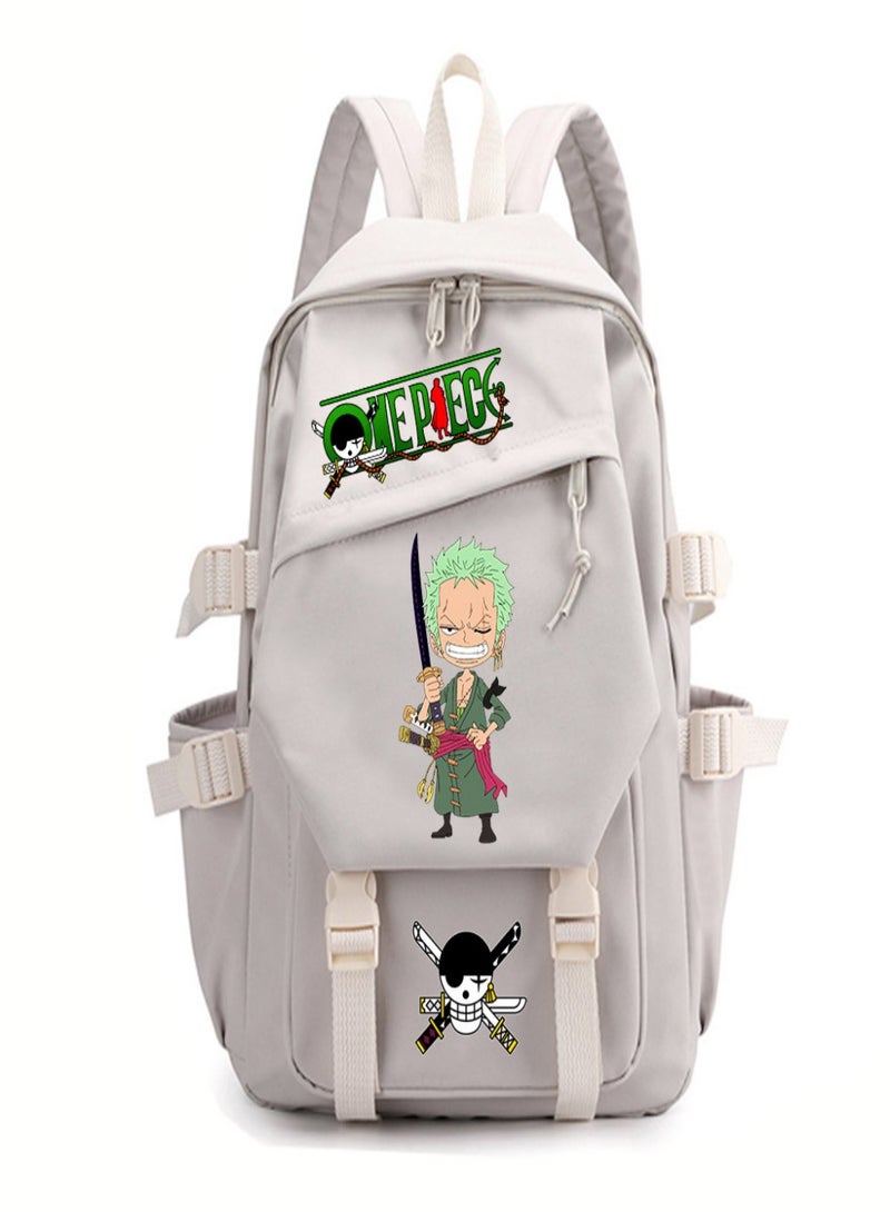 One Piece Roronoa Zoro Children Bag Sackpack Backpack Laptop Sports Bags Fashion for  Kids