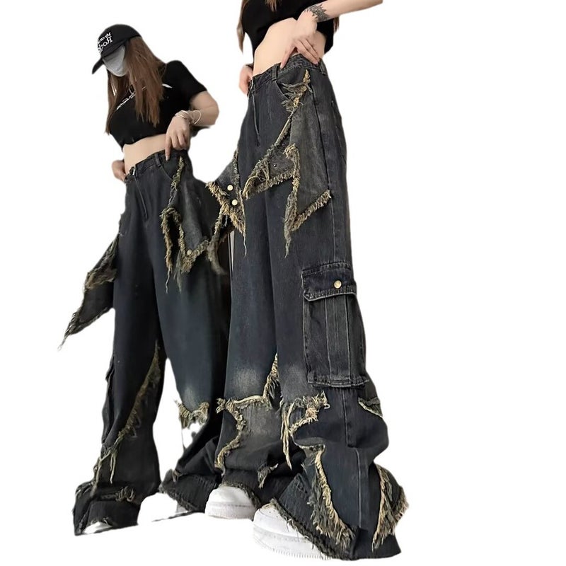 Unisex Classic Denim Jeans Loose Fit Daily Outdoor Wear - Image 5