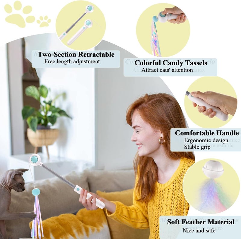 Interactive Multi-Function Retractable Cat Toy with Laser Pointer - Image 5