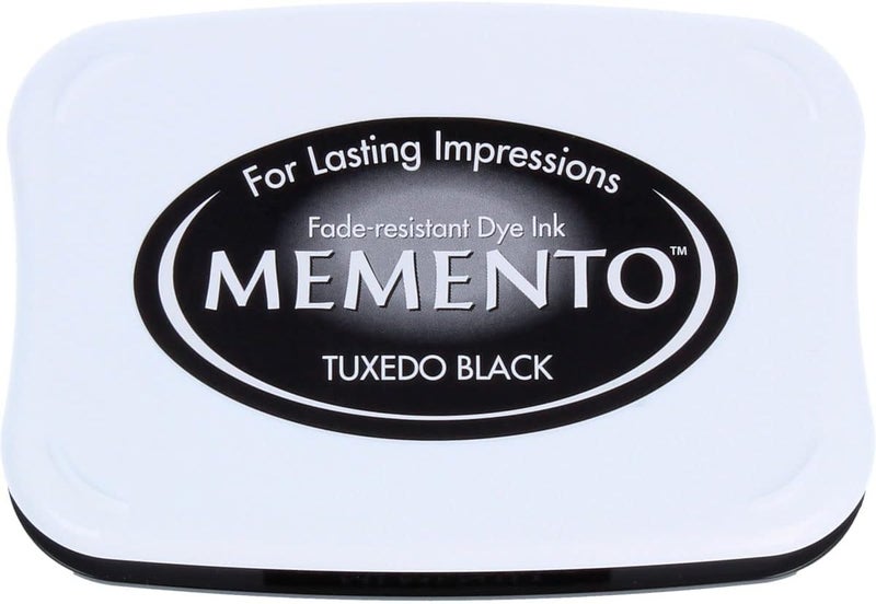 Artemio Tsukineko Memento Dye Ink Pad - Tuxedo Black - Image 1