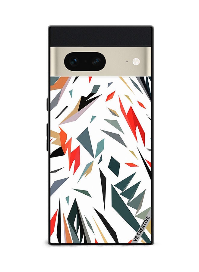 VR CREATIVE Protective Case Cover For Google Pixel 7 Abstract Design Multicolour - Image 1