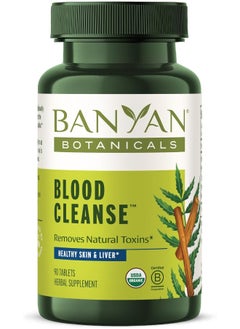 Blood Cleanse Tablets – Organic Supplement With Manjistha & Turmeric – Blood Cleansing Herbs For Detox Healthy Circulation & Skin* – 90 Tablets – Non Gmo Sustainably Sourced Vegan